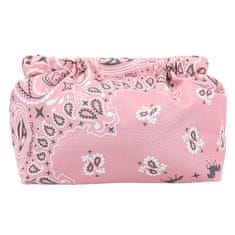 Miss Melody Kosmetická taštička , Růžová, bandana vzor