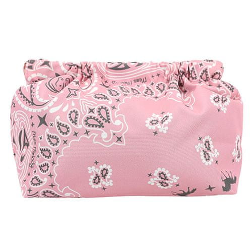 Miss Melody Kosmetická taštička , Růžová, bandana vzor