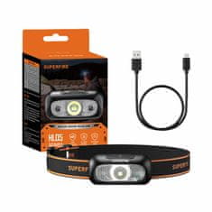 Superfire Svetilka HL05-D, 110 lm, USB