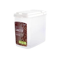 Posoda za hrano 1,6 l, prozorna, bela, plastična