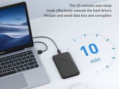 Orico 25PW1-U3-BK-EP USB 3.0 C HDD/SSD 2,5" črno ohišje za disk