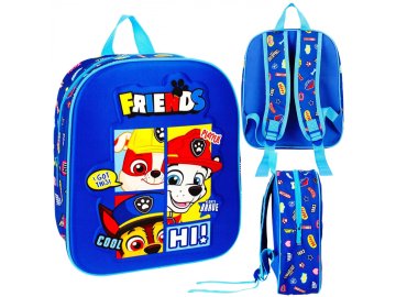 Paw Patrol Tačka na patrulji Mornarsko moder otroški 3D nahrbtnik za vrtec 32x27x11 cm