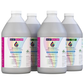 Resin4Decor Epoksidna smola 1:1, prozorna, čas strjevanja 24 ur (7560 ml)