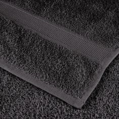 Vidaxl Premium brisače SOLUND 10 kos antracit 50x100 cm 600 g/m2
