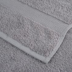 Vidaxl Premium brisače SOLUND 4 kosi siva 70x140 cm 600 g/m2