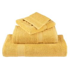 Vidaxl Premium kopalne brisače SOLUND 2 kosa zlata 100x150 cm 600 gsm
