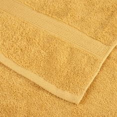 Vidaxl Premium brisače SOLUND 4 kosi zlata 70x140 cm 600 g/m2