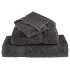 Vidaxl Premium brisače SOLUND 10 kos antracit 30x50 cm 600 g/m2