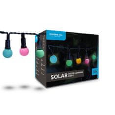 Modee LED solarni niz 50 LED večbarvni 7.9m IP44 zelen kabel