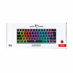White Shark tipkovnica USB črno/rdeča mehanska stikala US GK-2202 ASHIKO-B