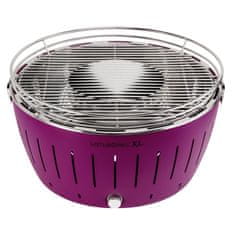 LotusGrill Prenosni žar XL v etuiju 43xh26m / vijola / inox