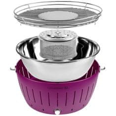 LotusGrill Prenosni žar XL v etuiju 43xh26m / vijola / inox