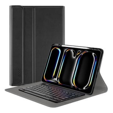 NEOGO Smart Cover Keyboard ovitek za iPad Pro 13'' 2024, črna