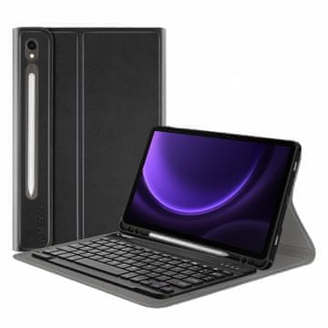 NEOGO Smart Cover Keyboard ovitek za Samsung Galaxy Tab S9 FE 10.9'' 2023, črna
