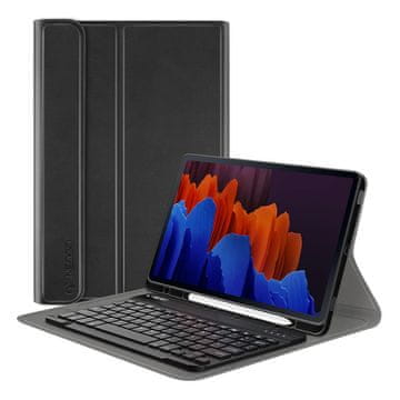 NEOGO Smart Cover Keyboard ovitek za Samsung Galaxy Tab S7 Plus 12.4'' 2020, črna
