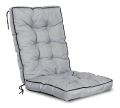 shumee Vrtna blazina za stol z visoko stranico z obrobo 50x50x80 cm temno siva