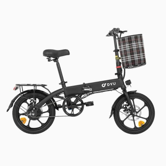 DYU DYU A1FPRO zložljivo električno kolo, črno