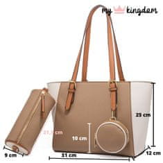 My Kingdom Torbica Kiwi (3 delni set) - Svetlo rjava
