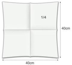 SETI Servieti / Airlaid / 40x40cm / bela / 50kos