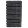 Premium brisače za savno SOLUND 10 kos antracit 80x200cm 600gsm
