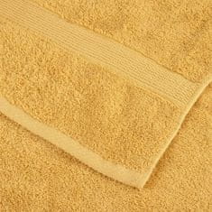 Vidaxl Premium kopalne brisače SOLUND 2 kosa zlata 100x150 cm 600 gsm