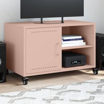 Vidaxl vidaXL TV stojalo roza 68x39x43,5 cm jeklo