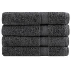 shumee Premium brisače za savno 4 kos antracit 80x200 cm 600gsm bombaž