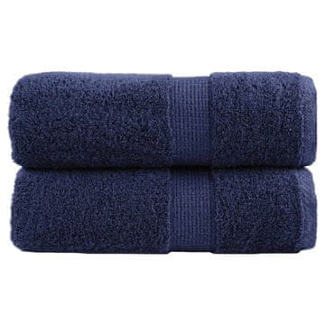 Vidaxl vidaXL Premium brisače SOLUND, 2 kosa, temno modre, 30 x 30 cm