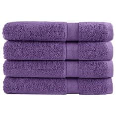 Vidaxl Premium brisače SOLUND 4 kos vijolična 80x200 cm 600 g/m2