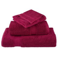 Vidaxl Premium kopalne brisače SOLUND 2 kosa bordo 100x150 cm 600 g/m2