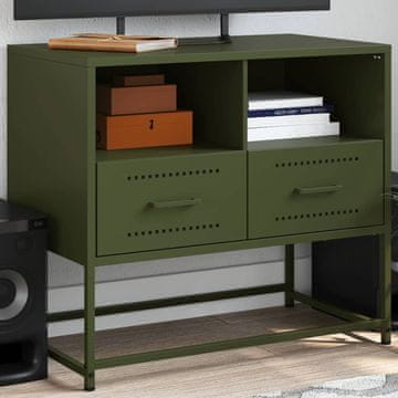 Vidaxl vidaXL TV stojalo olivno zeleno 68x39x60,5 cm jeklo