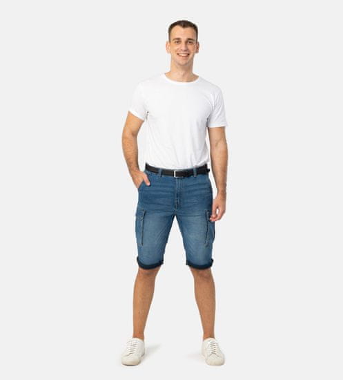 PANTONECLO moške kratke hlače iz jeansa