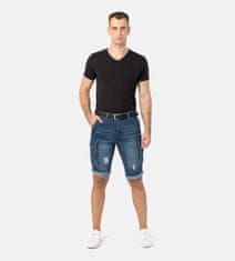 PANTONECLO moške kratke hlače iz jeansa, indigo, L