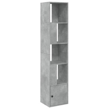Vidaxl Knjižna omara betonsko siva 40x36x189 cm inženirski les