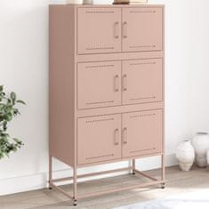 shumee Komoda roza 68.5x38.5x123.5 cm jeklo
