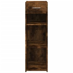 Vidaxl Komoda dimljeni hrast 30x42,5x93 cm inženirski les