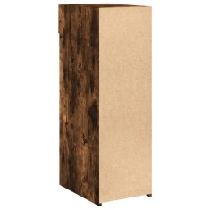 Vidaxl Komoda dimljeni hrast 30x42,5x93 cm inženirski les