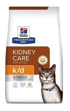 Hill's Hill's Prescription Diet Feline k/d Kidney Care suha hrana za mačke s piščancem 3 kg
