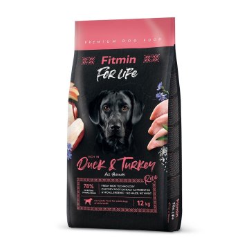 Fitmin FITMIN Dog For Life Duck &amp; Turkey - suha hrana za pse - 12 kg