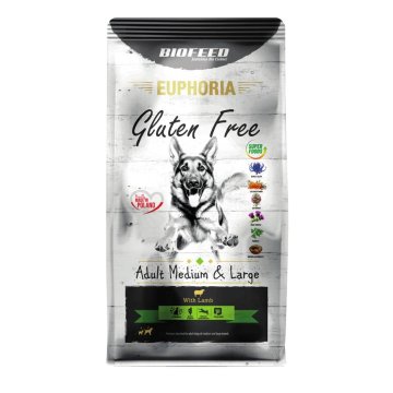 BIOFEED BIOFEED Euphoria Gluten Free Adult medium &amp; large Lamb - suha hrana za pse - 12kg