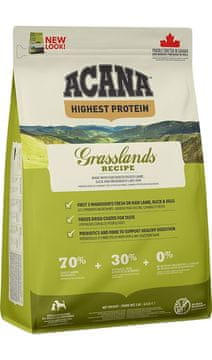 Acana ACANA Highest protein Grasslands - Suha hrana za pse, 2kg, brez žitaric