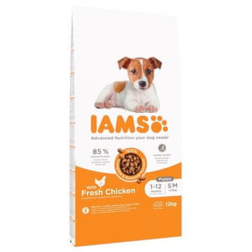 IAMS IAMS for Vitality Puppy &amp; Junior Small &amp; Medium - suha hrana za pse - 12 kg