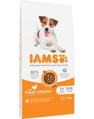 IAMS IAMS for Vitality Adult Small &amp; Medium - suha hrana za pse - 12 kg
