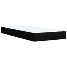 Vidaxl Box spring postelja z vzmetnico črn 90x190 cm blago