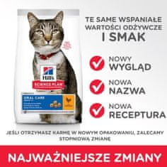 Hill's HILL'S SP Adult Oral Care Chicken - suha hrana za mačke - 1,5kg