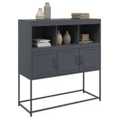 Vidaxl Komoda antracitna 100,5x39x107 cm jeklo
