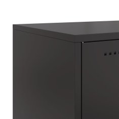 Vidaxl Komoda črna 100,5x39x107 cm jeklo