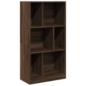 Vidaxl Knjižna omara rjavi hrast 57x28,5x107,5 cm inženirski les