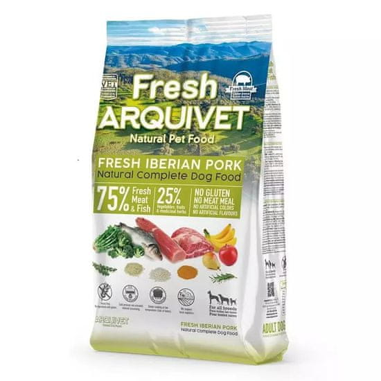 slomart ARQUIVET Sveža iberska svinjina in ribe - polvlažna hrana za pse - 2,5kg