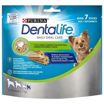 slomart PURINA Dentalife Extra Mini - Dentalni prigrizek za pse - 69 g